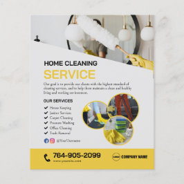 Home Schoonmaak Diensten Flyer
