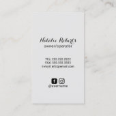 Home Schoonmaak Gewoon Blauw Huishouden Maid Servi Visitekaartje (Achterkant)