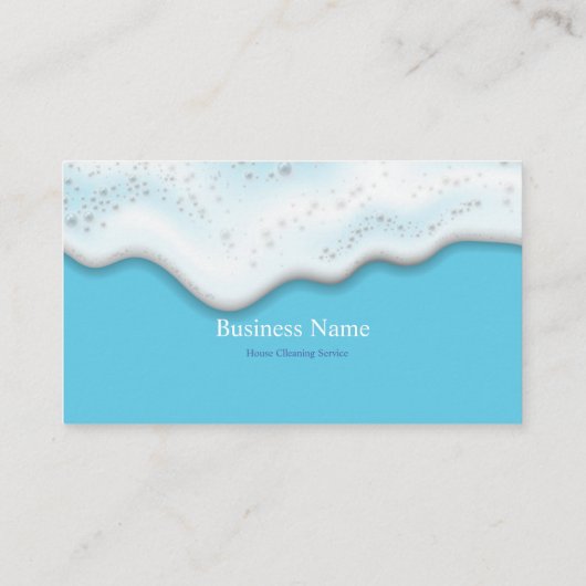 Home Schoonmaak Service Zeepbellen Visitekaartje (Achterkant)