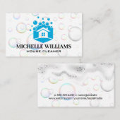 Home Schoonmaak | Zeep Bubbels en Suds Visitekaartje (Voorkant / Achterkant)