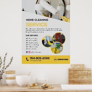 Home schoonmaakdiensten Poster