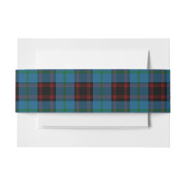 Home Schotse Tartan Belly Band Uitnodigingen Wikkel