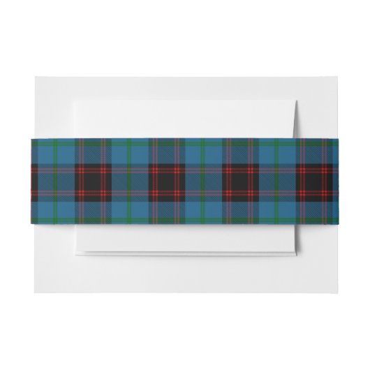 Home Schotse Tartan Belly Band Uitnodigingen Wikkel (Voorkant Voorbeeld)