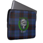 Home Scottish Clan Tartan and Crest Laptop Sleeve (Voorkant Rechts)