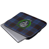 Home Scottish Clan Tartan and Crest Laptop Sleeve (Voorkant onderkant)