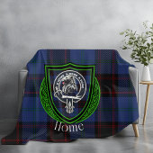 Home Scottish Clan Tartan Crest Fleece Deken