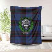 Home Scottish Clan Tartan Crest Fleece Deken