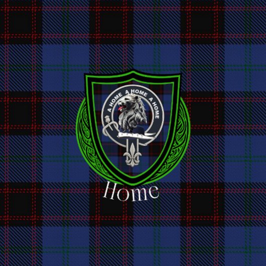 Home Scottish Clan Tartan Crest Fleece Deken