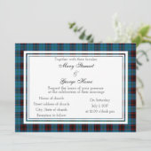 Home Scottish Wedding Uitnodiging (Staand voorkant)