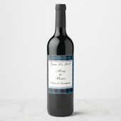 Home Scottish Wedding Wine Label Wijn Etiket (Voorkant)