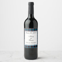Home Scottish Wedding Wine Label