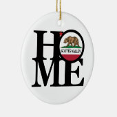 HOME Scotts Valley CA Keramisch Ornament (Rechts)