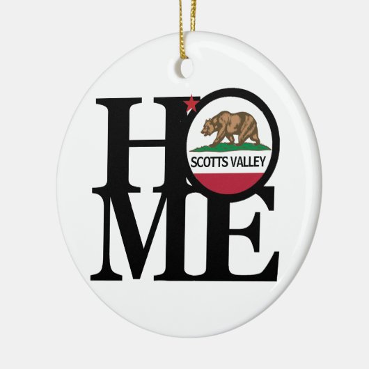 HOME Scotts Valley CA Keramisch Ornament (Links)