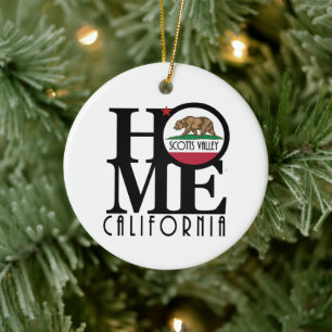 HOME Scotts Valley California Keramisch Ornament