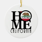 HOME Scotts Valley California Keramisch Ornament (Voorkant)
