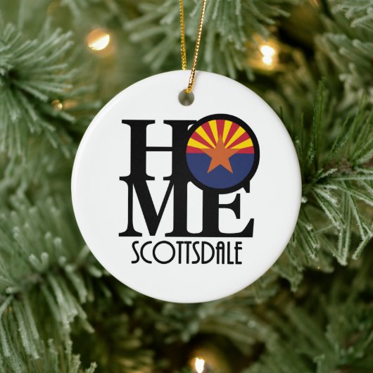 HOME Scottsdale Arizona Keramisch Ornament (Boom)