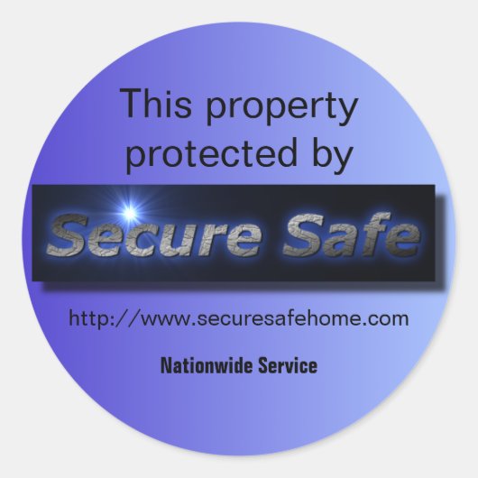 Home Security Monitoring Sticker (Voorkant)