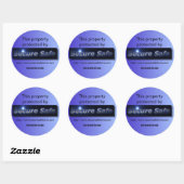 Home Security Monitoring Sticker (Vel)