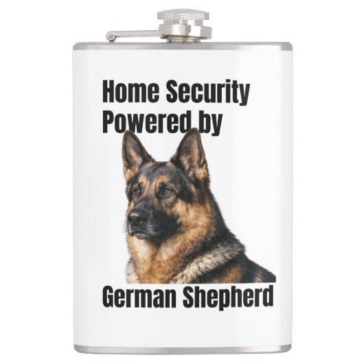 Home Security Powered by German Shepherd Heupfles (Voorkant)