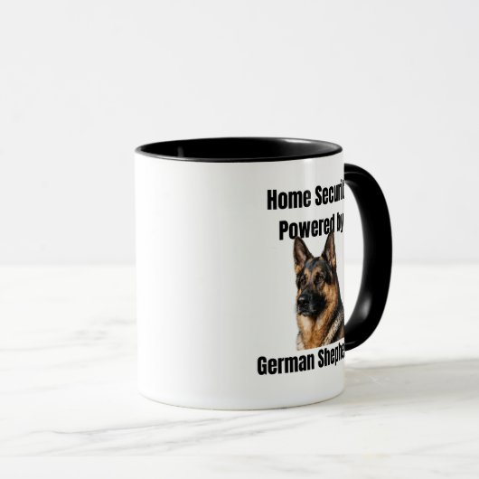 Home Security Powered by German Shepherd Mok (Voorkant rechts)