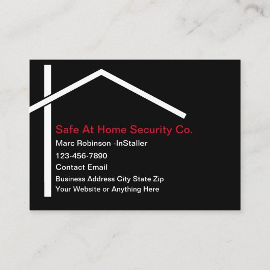 Home Security Services Visitekaartje (Voorkant)