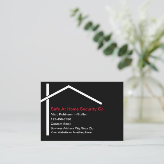 Home Security Services Visitekaartje (Staand voorkant)
