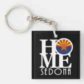 HOME Sedona Arizona Acryl Sleutelhanger (Voorkant)