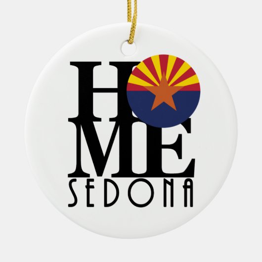 HOME Sedona Arizona Keramisch Ornament (Voorkant)