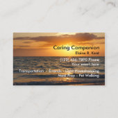 Home Senior Companion Visitekaartje (Achterkant)