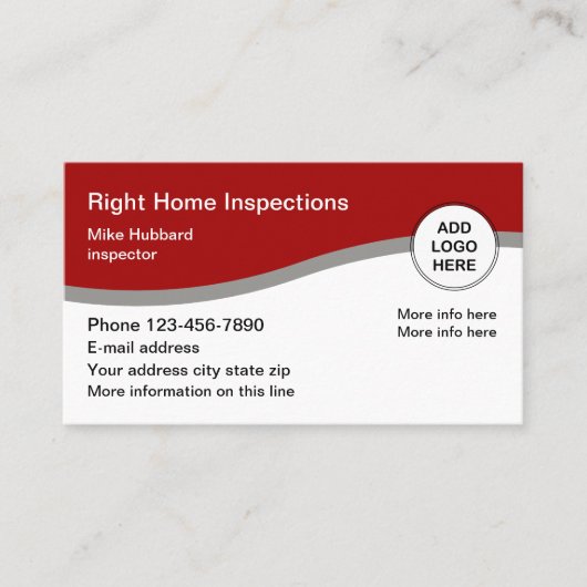 Home Services Business Logo Visitekaartje (Voorkant)