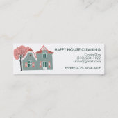 Home Services Charming Cute House Cleaning Home Se Mini Visitekaartje (Achterkant)