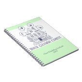 Home Services Charming House Cleaning Notitieboek (Rechterzijde)