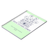 Home Services Charming House Cleaning Notitieboek (Linkerzijde)