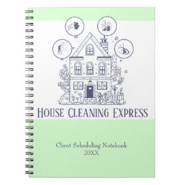 Home Services Charming House Cleaning Notitieboek