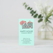 Home Services Charming House Cleaning Visitekaartje (Staand voorkant)