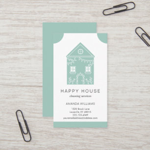 Home Services Charming House Cleaning Visitekaartje