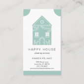 Home Services Charming House Cleaning Visitekaartje (Voorkant)