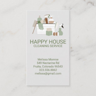 Home Services Charming House Cleaning Visitekaartje