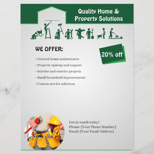 Home Services Flyer Template (Voorkant)