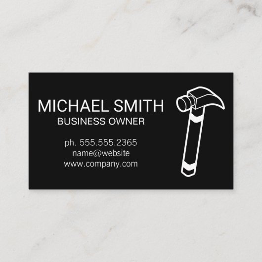 Home Services Reparatie | Hammer Visitekaartje (Voorkant)