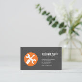 Home Services Reparatie | Timmerwerktuigen Logo Visitekaartje (Staand voorkant)