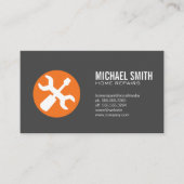 Home Services Reparatie | Timmerwerktuigen Logo Visitekaartje (Voorkant)