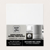 Home Services voor apparaatreparatie | QR-code Visitekaartje (Buitenkant ongevouwen)