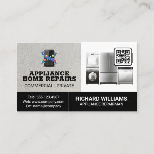 Home Services voor apparaatreparatie Qr-code Visitekaartje