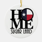 HOME Sgar Land Texas Keramisch Ornament (Voorkant)