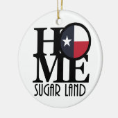 HOME Sgar Land Texas Keramisch Ornament (Links)