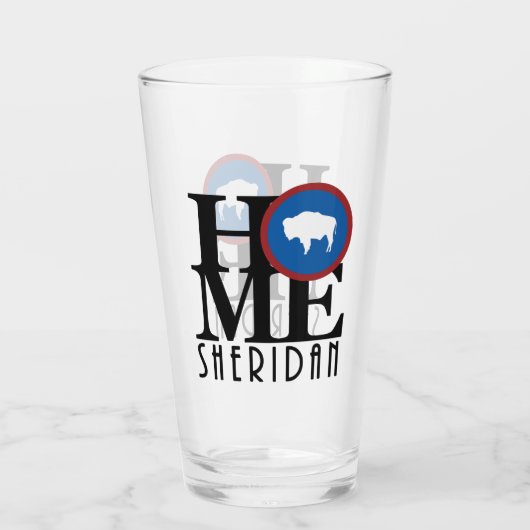 HOME Sheridan Wyoming Glas (Achterkant)