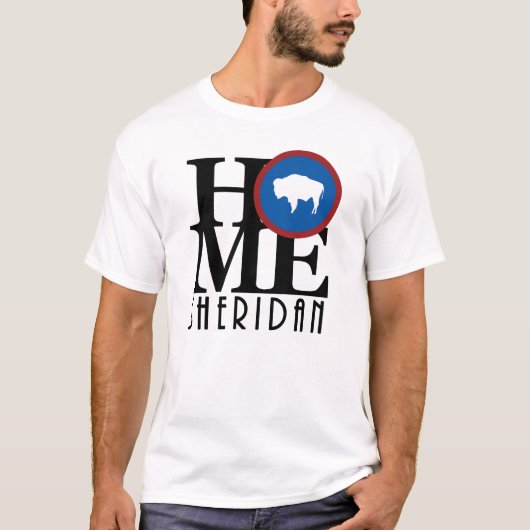 HOME Sheridan Wyoming T-shirt (Voorkant)