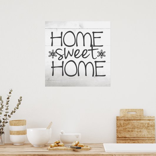 Home Sign Wall Art Poster (Keuken)