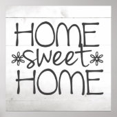 Home Sign Wall Art Poster (Voorkant)